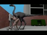 Helpless miniature cartoon bitch in BDSM restraints getting fucked by animal in this animated vid